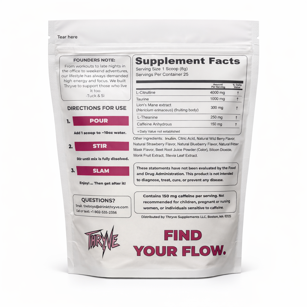 Wild Berry Energy & Focus Drink Mix - 25 servings