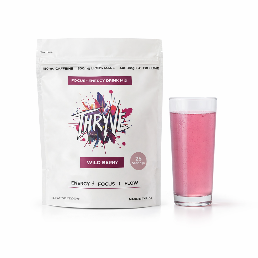 Wild Berry Energy & Focus Drink Mix - 25 servings
